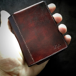 JM-C1ハンドメイドマネークリップイタリアンワックスドベジタブル