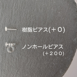 ★再販✕2　"好きを詰め込んで…"　レジン　グリーン　小ぶり　ピアス／イヤリング 6枚目の画像