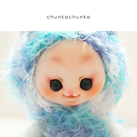 chunka＊ テディキャット ネコ  ドール 創作人形  羊毛フェルト ふわふわ 3枚目の画像