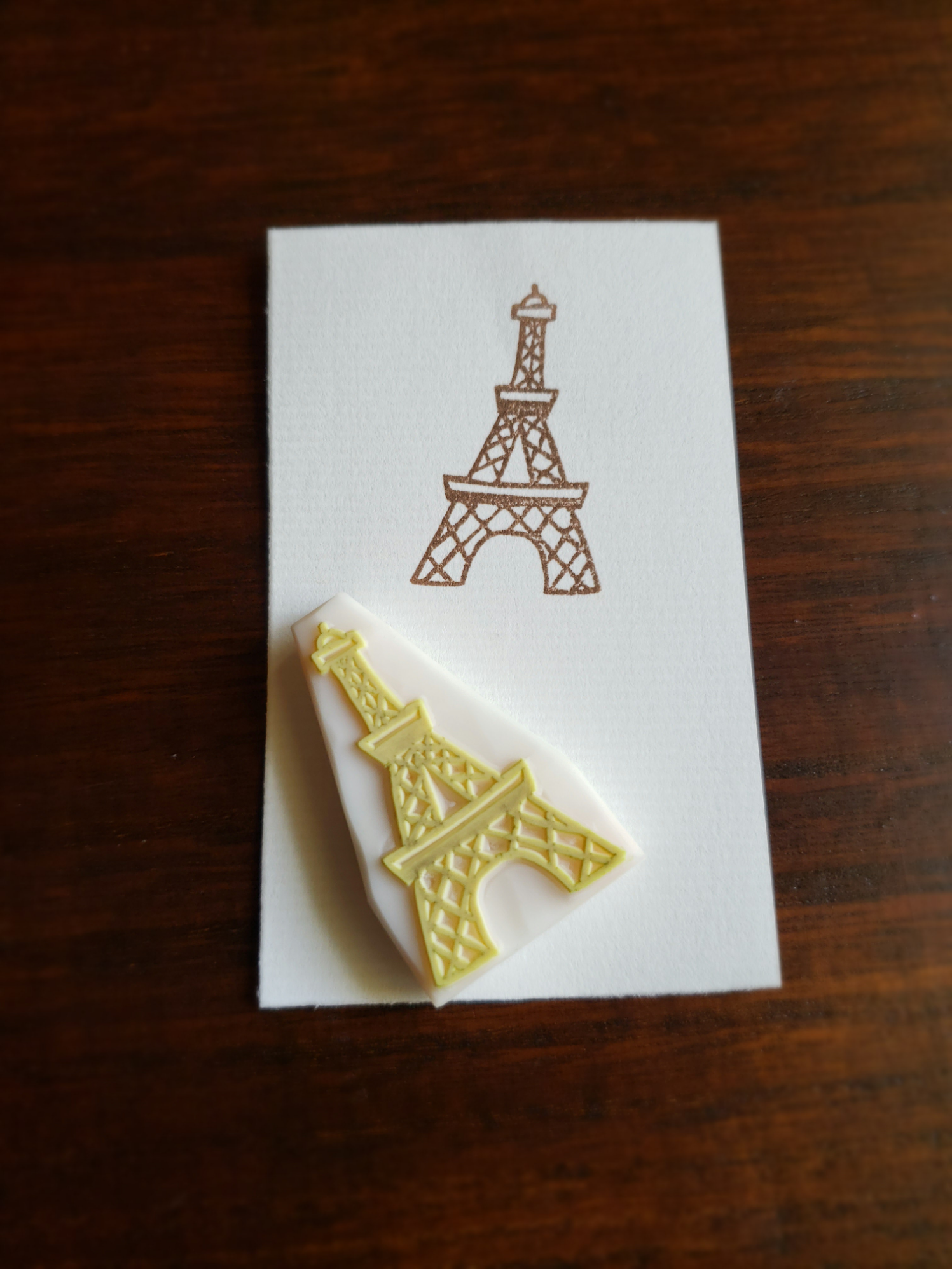 エッフェル塔消しゴムはんこ はんこ・スタンプ komagoma 通販