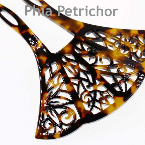 簪 和 かんざし べっ甲調 大ぶり 透かし彫り 髪飾り 成人式 バチ型簪