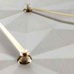 HOMER |折り紙時計ホワイト/ダイヤモンドカット/マットHC16TM-WDM 5枚目の画像