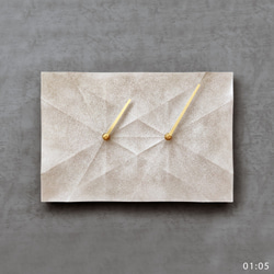 HOMER | 摺紙時鐘 Origami Clock 灰色/曲面/酸蝕 HC16TM-GCA   混凝土 第3張的照片