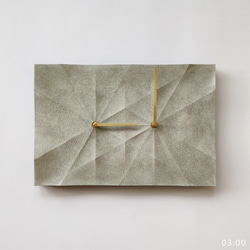 HOMER | 摺紙時鐘 Origami Clock 灰色/曲面/酸蝕 HC16TM-GCA   混凝土 第4張的照片
