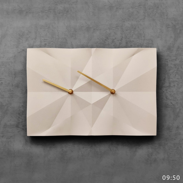 HOMER | 摺紙時鐘 Origami Clock 灰色/鑽石切面/啞光 HC16TM-GDM 第1張的照片