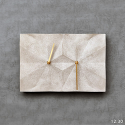 HOMER | 摺紙時鐘 Origami Clock 灰色/鑽石切面/酸蝕 HC16TM-G   混凝土 第3張的照片