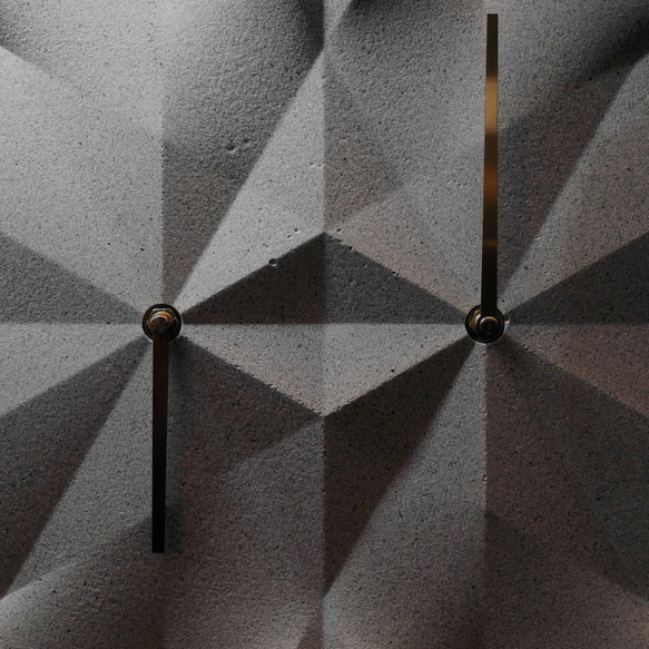 HOMER | 摺紙時鐘 Origami Clock 灰色/鑽石切面/酸蝕 HC16TM-G   混凝土 第4張的照片
