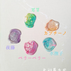 再販２☆５０粒入ㅤ(カプチーノ)シーリングワックス/mixㅤ茶色系ㅤワックスㅤスタンプ　色彩屋吉宗 6枚目の画像