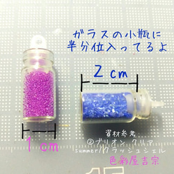 再販２✩autumn/秋色クラッシュシェル微粒子パウダー　瓶入り１２色セット　色彩屋吉宗 2枚目の画像