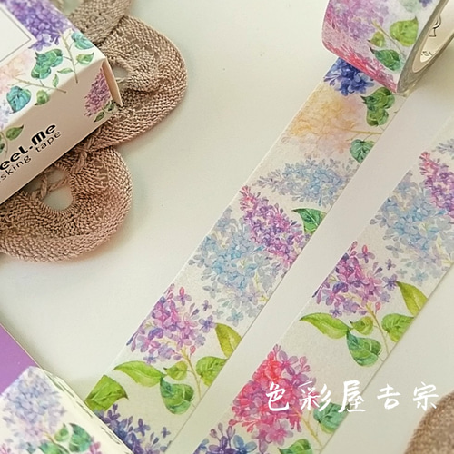 海外マスキングテープ巻売り 云丁花事 フラワー 人物マスキングテープ 海外マスキングテープ巻売り 只紅 フラワー 人物マスキング