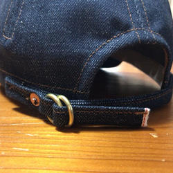 岡山産セルビッチデニム×ダックカモ cycle cap サイクルキャップ（56cm〜63cm位まで対応） 6枚目の画像