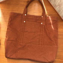 ＜カスタム別注＞岡山産12ozケブラーinコットンダックtote bag トートバッグ 2枚目の画像