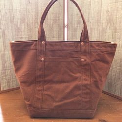 ＜カスタム別注＞岡山産12ozケブラーinコットンダックtote bag トートバッグ 4枚目の画像