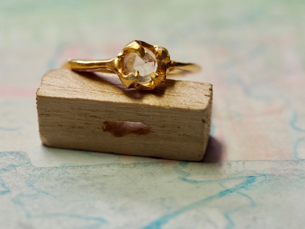 ローズクオーツリング