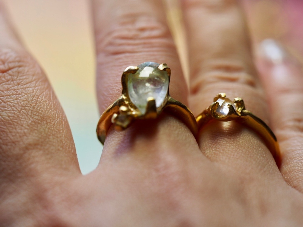 ローズクオーツリング