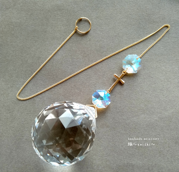 NORIP♡様♡*.スワロフスキー♡サンキャッチャー♡チャーム♡ スワロフスキー クリスタル 星と虹のサンキャッチャー（ロング