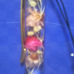 【送料無料の大特価❗️】ピンクのハーバリウムボールペン&レジンストラップ 2枚目の画像