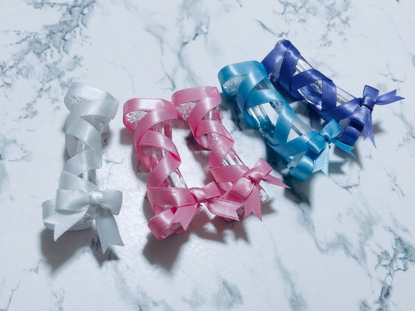 編み上げリボンのピアス / 量産型 イヤーカフ 地雷系 ゆめかわいい ゴシック コルセット メンヘラ 病みかわいいい 14枚目の画像