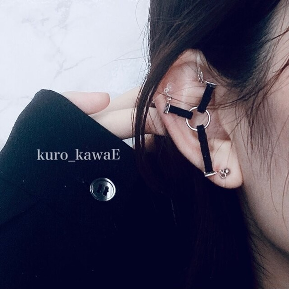 Harness Earrings/耳環 Sickly Cute Strong Woman Non Hole Menhera Go 第1張的照片