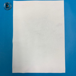 鹿革　ポルティラ　白鞣し　白色　ソフト　A4サイズ 5枚目の画像