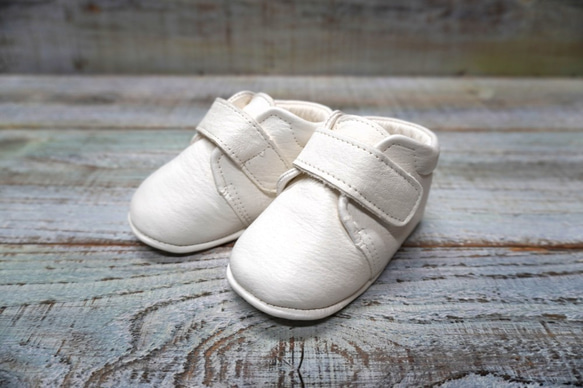 Portierra 鹿革 ファーストシューズ ダービータイプ 1枚目の画像