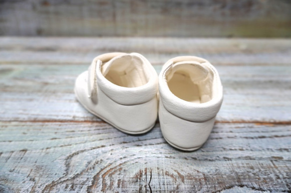 Portierra 鹿革 ファーストシューズ ダービータイプ 3枚目の画像