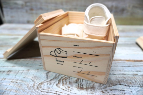 Portierra 鹿革 ファーストシューズ ダービータイプ 5枚目の画像