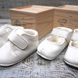 Portierra 鹿革 ファーストシューズ ダービータイプ 6枚目の画像