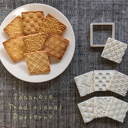 日本伝統文様】青海波 クッキーカッター/クッキー型 クッキー型 fuapri