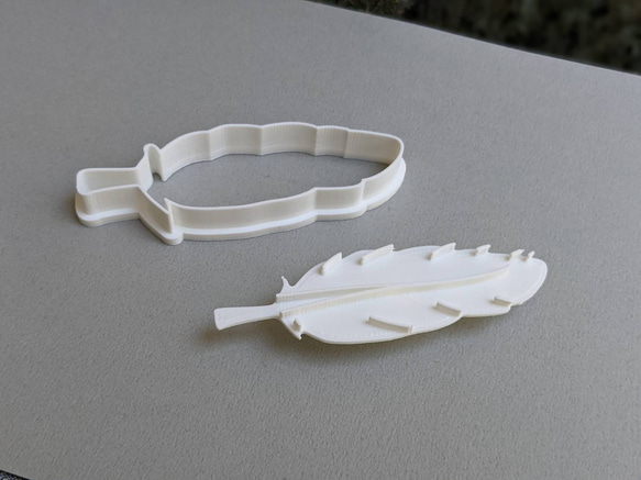 羽根　feather　クッキーカッター/クッキー型 2枚目の画像