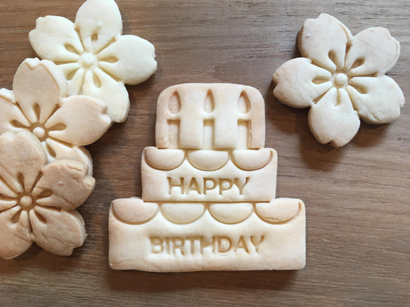 S様専用ページ　HAPPY BIRTHDAY　☆size横7.5x7㎝☆　クッキー型/クッキーカッター 2枚目の画像