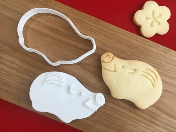 動物☆イノシシ　　クッキーカッター/クッキー型 3枚目の画像