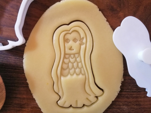 妖怪　アマビエ　クッキーカッター/クッキー型 3枚目の画像