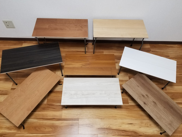 デタッチャブルテーブル、天然メープル天板&400mm鉄脚セット。ローテーブル、テントテーブル、組み立て式 8枚目の画像