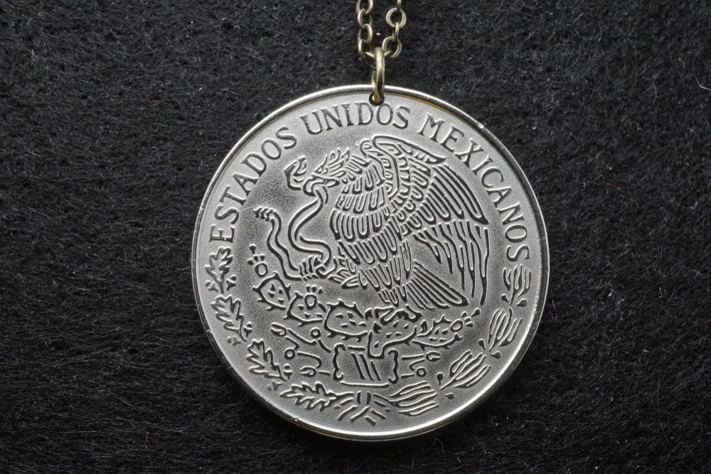 メキシコ/1ペソコインペンダント ネックレス・ペンダント 古銭屋