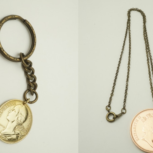 3915【ドイツ】2マルク　硬貨　コイン　古銭　100枚セット ドイツ/2マルクコインペンダント ネックレス・ペンダント 古銭屋