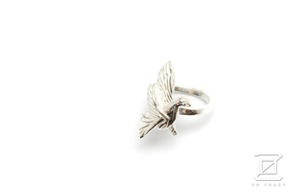 Zo.craft Peace Dove Ring / 925スターリングシルバー 2枚目の画像