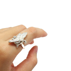 Zo.craft Peace Dove Ring / 925スターリングシルバー 1枚目の画像