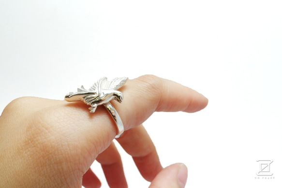 Zo.craft Peace Dove Ring / 925スターリングシルバー 8枚目の画像