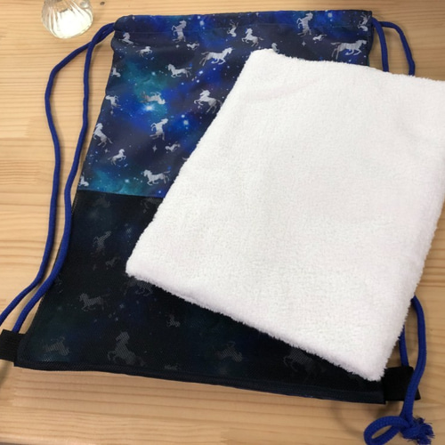 おとママハンドメイド プールバッグ シューズバッグ