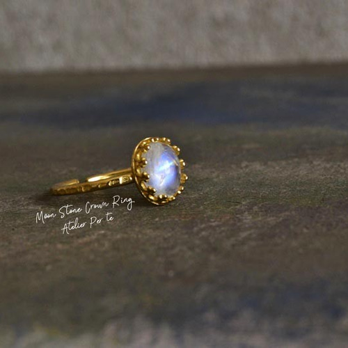 Crown Ring ＊ガーネット/カイヤナイト/アメジスト/ムーンストーン