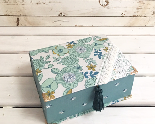 ＊インテリア雑貨 / リボン カルトナージュ 収納Box (3Pセット)小物入れ 1_c95edda053167a162782338642f6