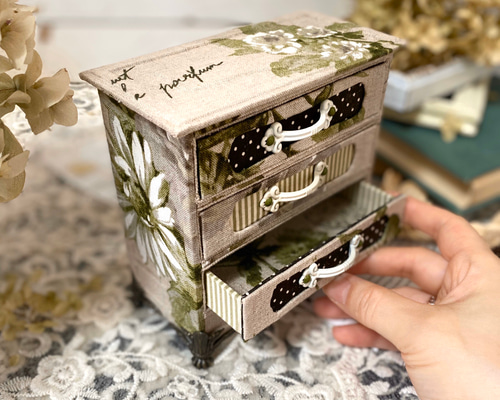 アンティークカルトナージュチェスト カルトナージュ アンティークミニチェスト その他雑貨 Atelier PomPom