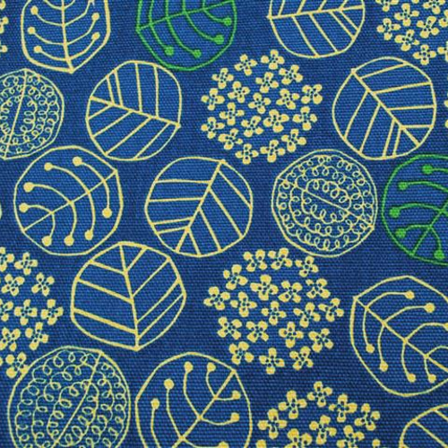 10番オックス】nina《KOKO》ココ A4：ネイビー 50cmカットクロス 生地