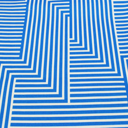 YUWAオックスPt《Maze》　C:ブルー×ホワイト　50cmカットクロス 1枚目の画像