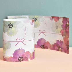 淡い花の熨斗紙　水彩のお花 ラッピング・ギフト プレゼント 3枚目の画像