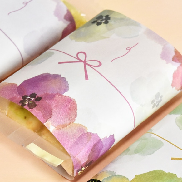 淡い花の熨斗紙　水彩のお花 ラッピング・ギフト プレゼント 8枚目の画像