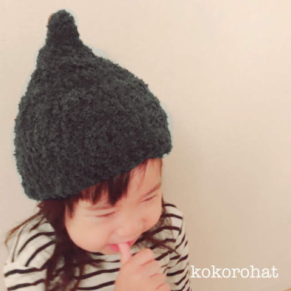 ✩訂購✩Mokomoko橡子針織帽嬰兒童裝 第7張的照片