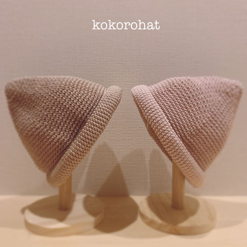 ✩オーダー✩ウォッシュコットンのとんがり帽子 ベビー キッズ 帽子  