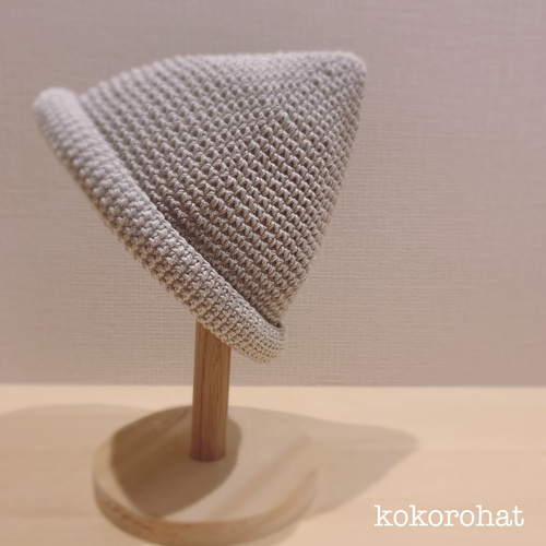 ✩オーダー✩ウォッシュコットンのとんがり帽子 ベビー キッズ 帽子  